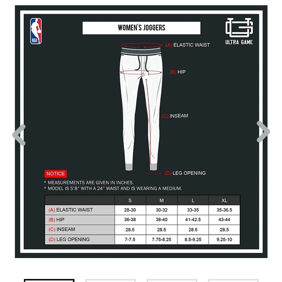 NWT NBA MIAMI HEAT WOMEN'S BASIC JOGGER - Picture 5 of 7